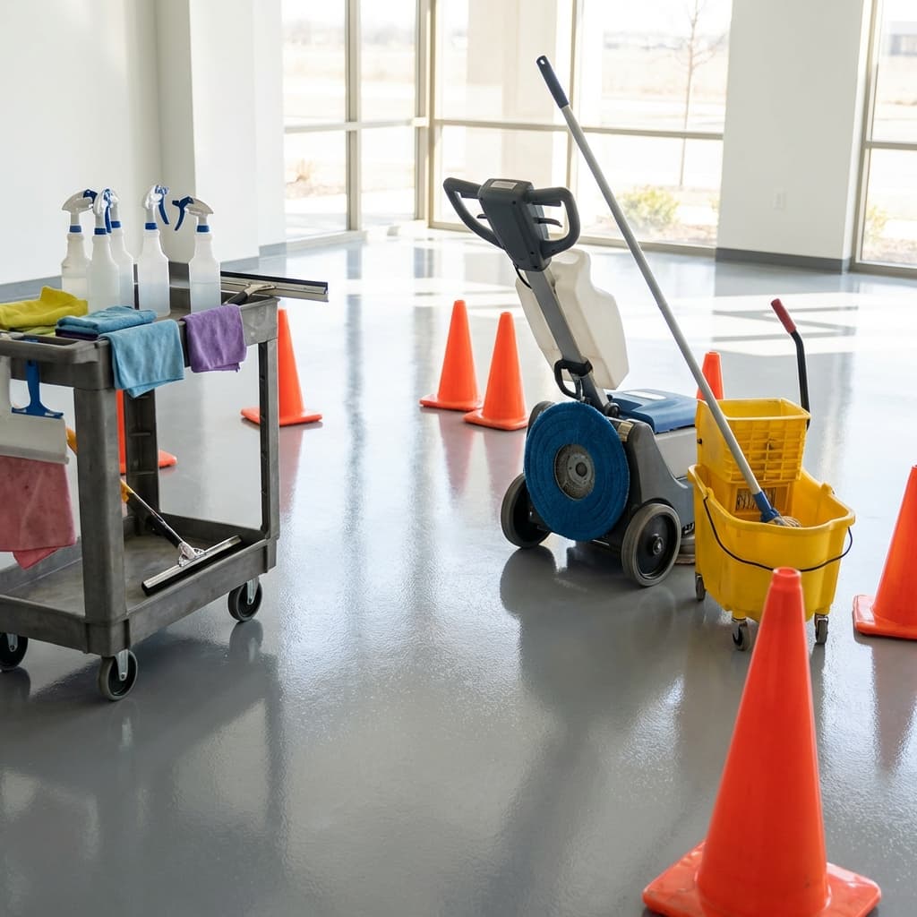 Epoxy floor maintenance