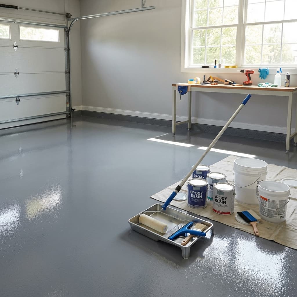 Garage epoxy coating